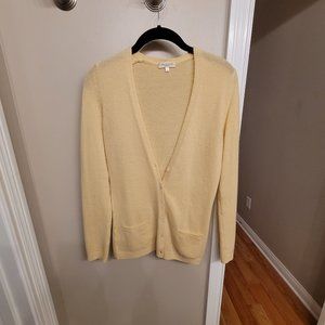 Eric Bombard Cashmere Sweater Size Small, Pale Yellow